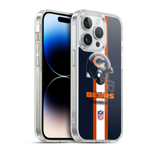NFL Chicago Bears Logo Helmet Soft Gel Case for Apple iPhone 13 Pro