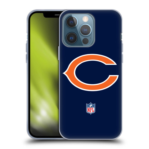 NFL Chicago Bears Logo Plain Soft Gel Case for Apple iPhone 13 Pro
