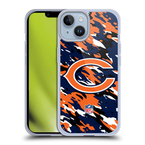 NFL Chicago Bears Logo Camou Soft Gel Case for Apple iPhone 14 NFL Chicago Bears Logo Camou Soft Gel Case for Apple iPhone 14