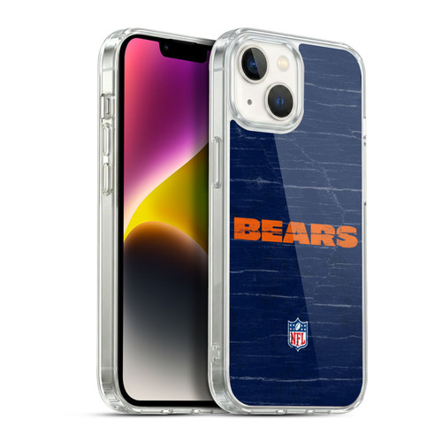 NFL Chicago Bears Logo Distressed Look Soft Gel Case for Apple iPhone 14