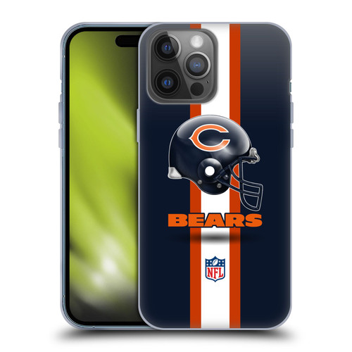 NFL Chicago Bears Logo Helmet Soft Gel Case for Apple iPhone 14 Pro Max
