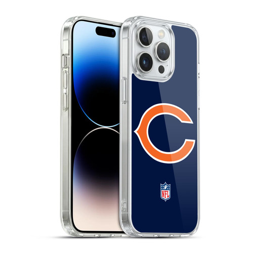 NFL Chicago Bears Logo Plain Soft Gel Case for Apple iPhone 14 Pro Max