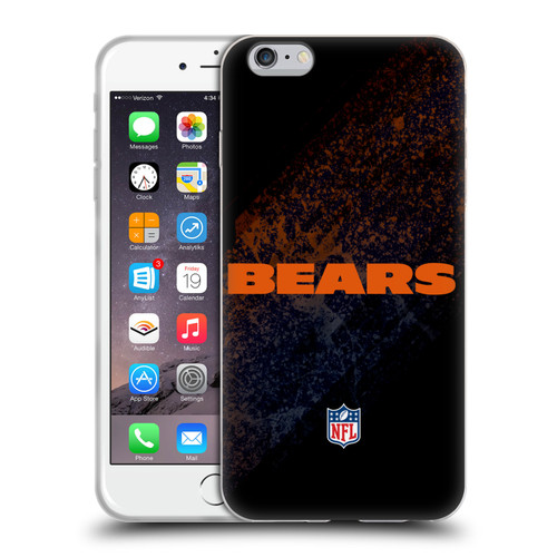 NFL Chicago Bears Logo Blur Soft Gel Case for Apple iPhone 6 Plus / iPhone 6s Plus
