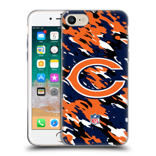 NFL Chicago Bears Logo Camou Soft Gel Case for Apple iPhone 7 / 8 / SE 2020 & 2022 NFL Chicago Bears Logo Camou Soft Gel Case for Apple iPhone 7 / 8 / SE 2020 & 2022