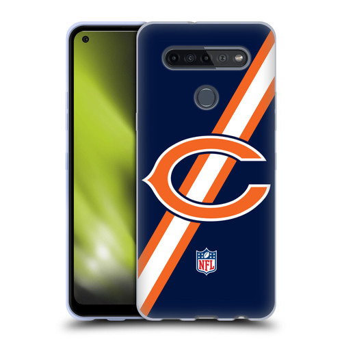 NFL Chicago Bears Logo Stripes Soft Gel Case for LG K51S