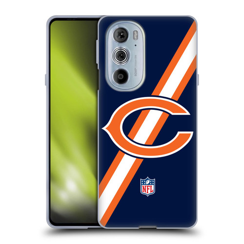 NFL Chicago Bears Logo Stripes Soft Gel Case for Motorola Edge X30