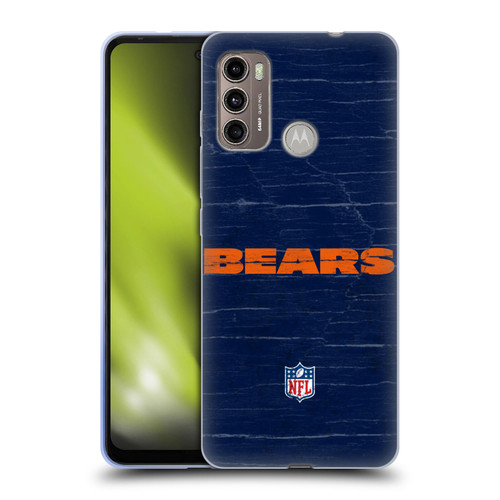 NFL Chicago Bears Logo Distressed Look Soft Gel Case for Motorola Moto G60 / Moto G40 Fusion