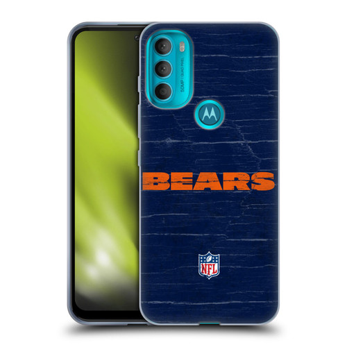 NFL Chicago Bears Logo Distressed Look Soft Gel Case for Motorola Moto G71 5G