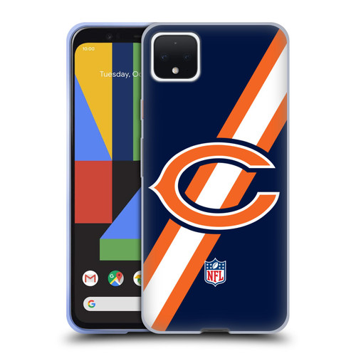 NFL Chicago Bears Logo Stripes Soft Gel Case for Google Pixel 4 XL
