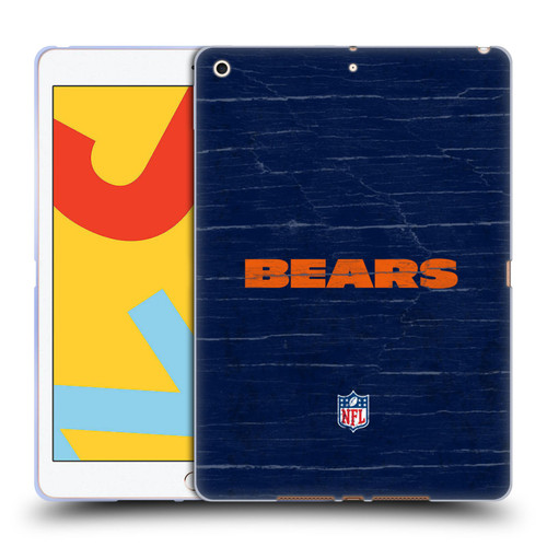 NFL Chicago Bears Logo Distressed Look Soft Gel Case for Apple iPad 10.2 2019/2020/2021