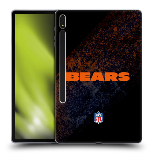 NFL Chicago Bears Logo Blur Soft Gel Case for Samsung Galaxy Tab S8 Plus