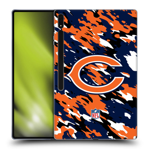 NFL Chicago Bears Logo Camou Soft Gel Case for Samsung Galaxy Tab S8 Ultra