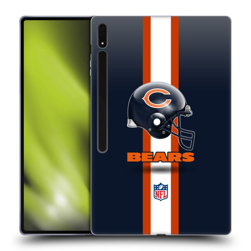 NFL Chicago Bears Logo Helmet Soft Gel Case for Samsung Galaxy Tab S8 Ultra