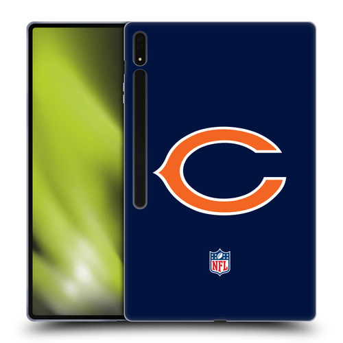 NFL Chicago Bears Logo Plain Soft Gel Case for Samsung Galaxy Tab S8 Ultra