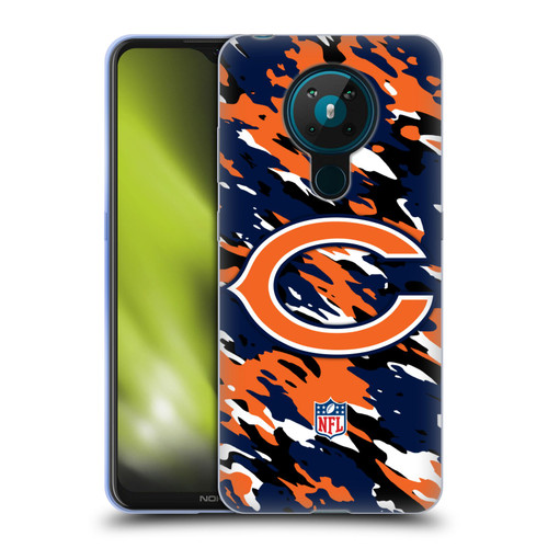NFL Chicago Bears Logo Camou Soft Gel Case for Nokia 5.3