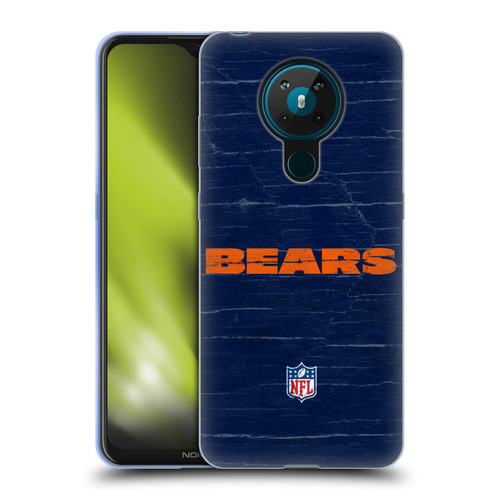 NFL Chicago Bears Logo Distressed Look Soft Gel Case for Nokia 5.3