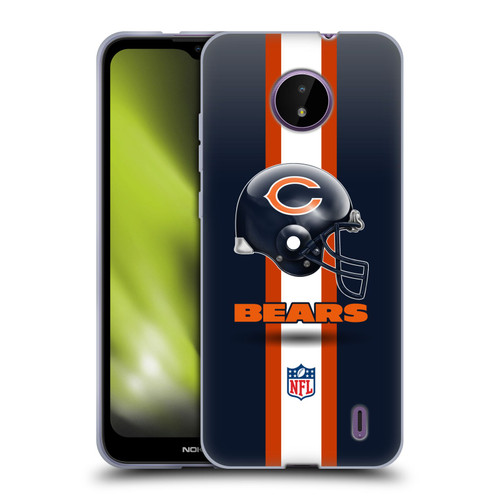 NFL Chicago Bears Logo Helmet Soft Gel Case for Nokia C10 / C20