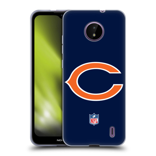 NFL Chicago Bears Logo Plain Soft Gel Case for Nokia C10 / C20