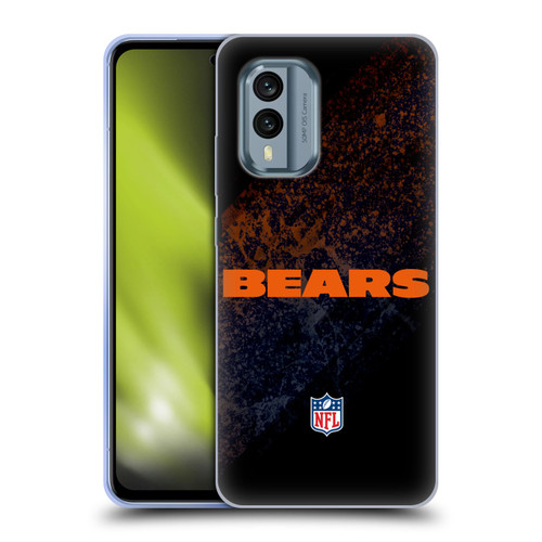 NFL Chicago Bears Logo Blur Soft Gel Case for Nokia X30