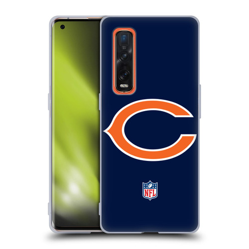 NFL Chicago Bears Logo Plain Soft Gel Case for OPPO Find X2 Pro 5G