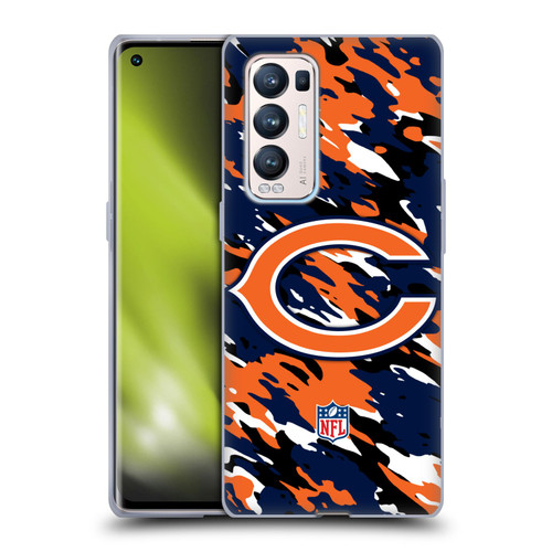 NFL Chicago Bears Logo Camou Soft Gel Case for OPPO Find X3 Neo / Reno5 Pro+ 5G