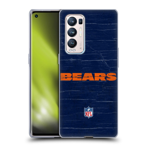 NFL Chicago Bears Logo Distressed Look Soft Gel Case for OPPO Find X3 Neo / Reno5 Pro+ 5G