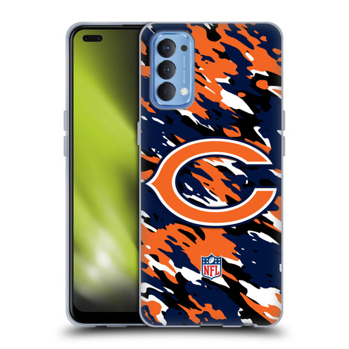 NFL Chicago Bears Logo Camou Soft Gel Case for OPPO Reno 4 5G