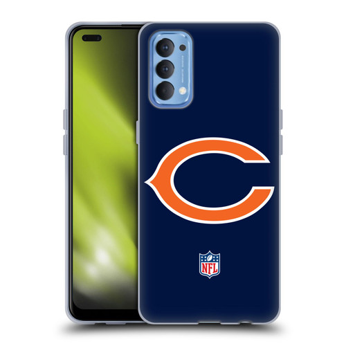 NFL Chicago Bears Logo Plain Soft Gel Case for OPPO Reno 4 5G