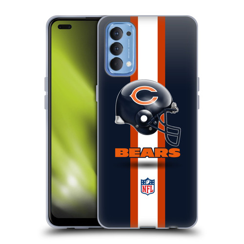 NFL Chicago Bears Logo Helmet Soft Gel Case for OPPO Reno 4 5G