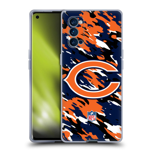 NFL Chicago Bears Logo Camou Soft Gel Case for OPPO Reno 4 Pro 5G