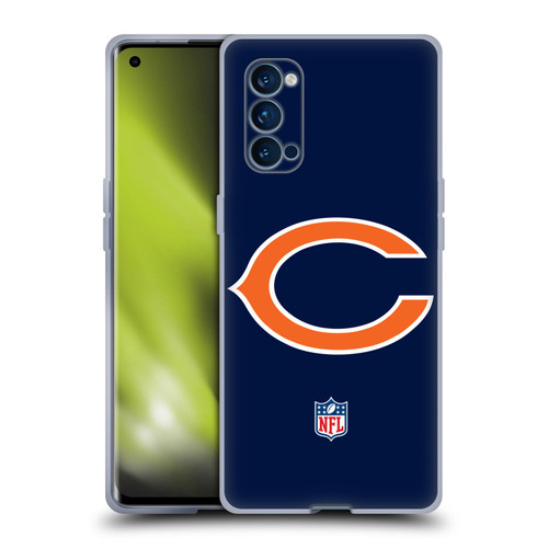 NFL Chicago Bears Logo Plain Soft Gel Case for OPPO Reno 4 Pro 5G