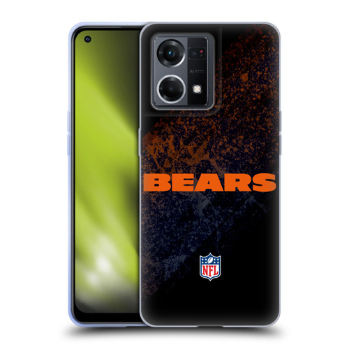 NFL Chicago Bears Logo Blur Soft Gel Case for OPPO Reno8 4G