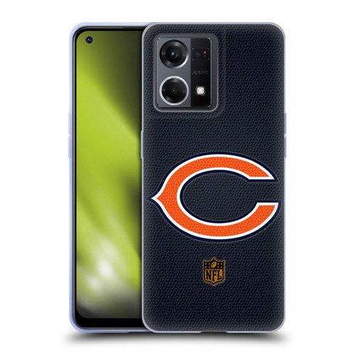 NFL Chicago Bears Logo Football Soft Gel Case for OPPO Reno8 4G