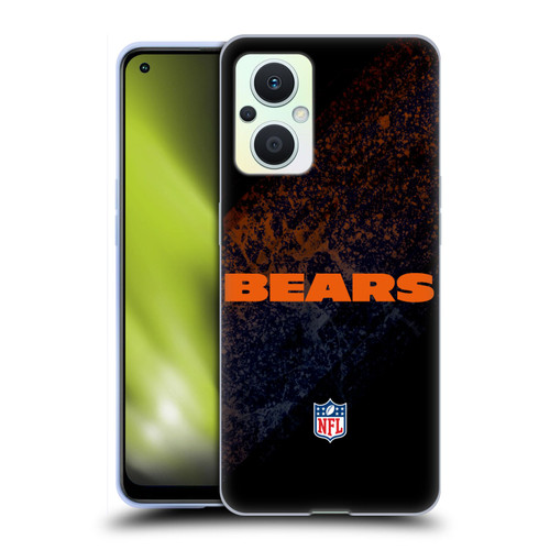NFL Chicago Bears Logo Blur Soft Gel Case for OPPO Reno8 Lite