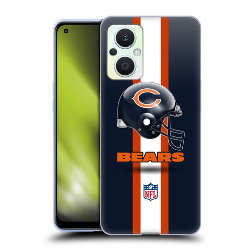 NFL Chicago Bears Logo Helmet Soft Gel Case for OPPO Reno8 Lite
