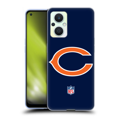 NFL Chicago Bears Logo Plain Soft Gel Case for OPPO Reno8 Lite