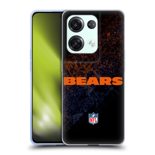 NFL Chicago Bears Logo Blur Soft Gel Case for OPPO Reno8 Pro