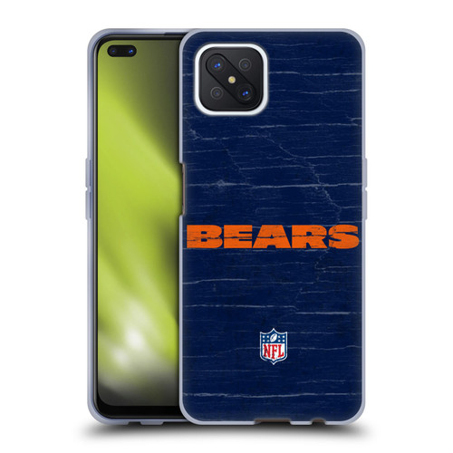 NFL Chicago Bears Logo Distressed Look Soft Gel Case for OPPO Reno4 Z 5G