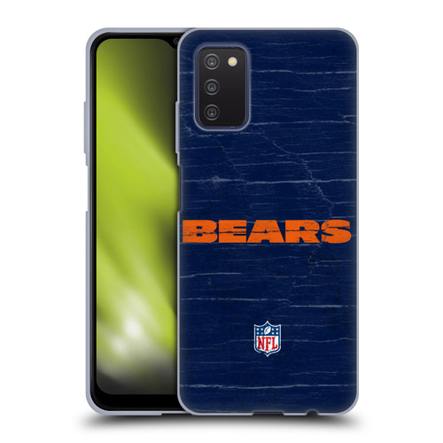 NFL Chicago Bears Logo Distressed Look Soft Gel Case for Samsung Galaxy A03s (2021)