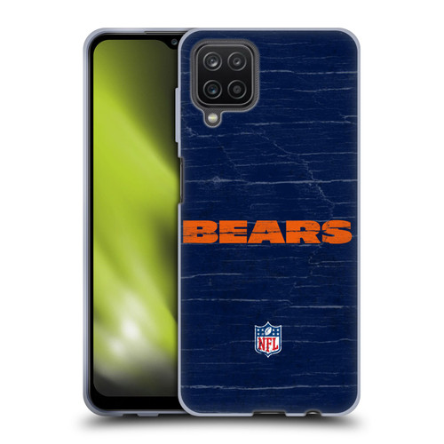 NFL Chicago Bears Logo Distressed Look Soft Gel Case for Samsung Galaxy A12 (2020)