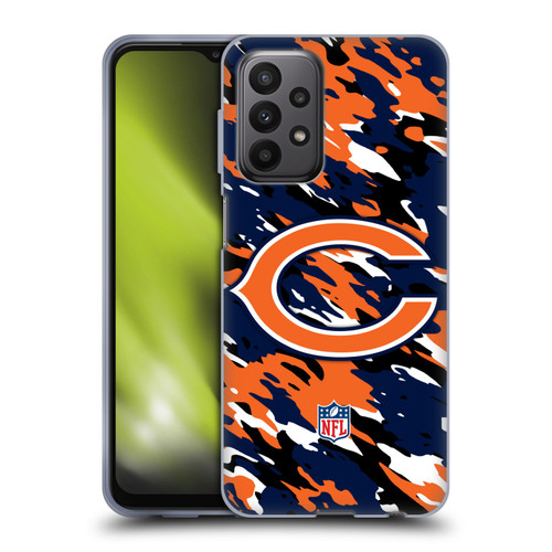 NFL Chicago Bears Logo Camou Soft Gel Case for Samsung Galaxy A23 / 5G (2022)