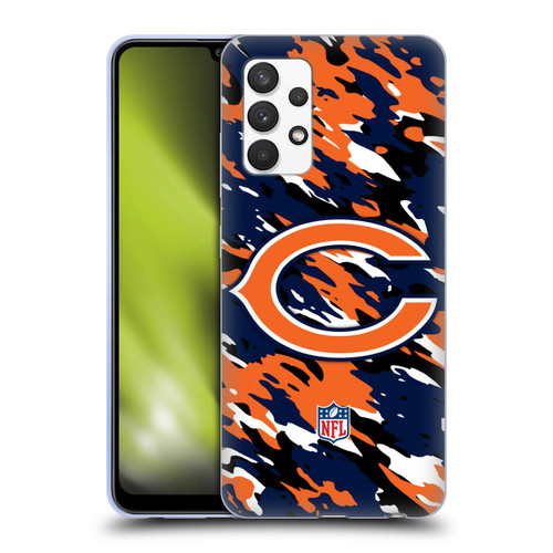NFL Chicago Bears Logo Camou Soft Gel Case for Samsung Galaxy A32 (2021)