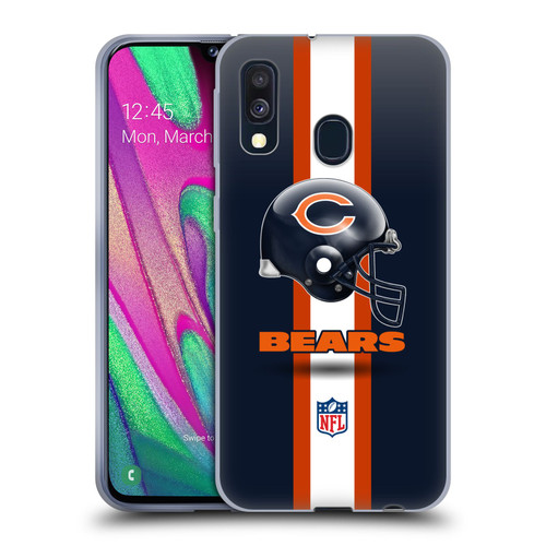 NFL Chicago Bears Logo Helmet Soft Gel Case for Samsung Galaxy A40 (2019)