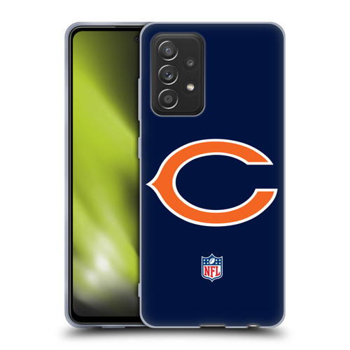 NFL Chicago Bears Logo Plain Soft Gel Case for Samsung Galaxy A52 / A52s / 5G (2021)