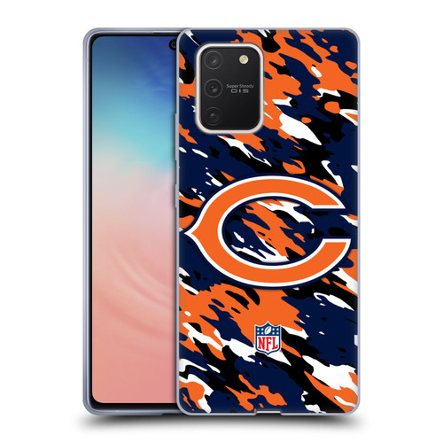 NFL Chicago Bears Logo Camou Soft Gel Case for Samsung Galaxy S10 Lite
