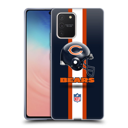 NFL Chicago Bears Logo Helmet Soft Gel Case for Samsung Galaxy S10 Lite