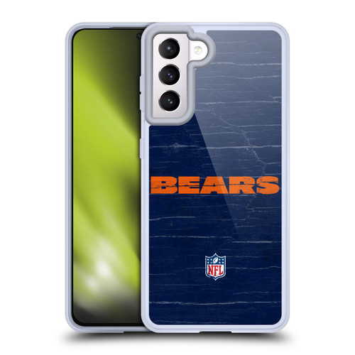 NFL Chicago Bears Logo Distressed Look Soft Gel Case for Samsung Galaxy S21 5G