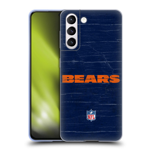 NFL Chicago Bears Logo Distressed Look Soft Gel Case for Samsung Galaxy S21 5G