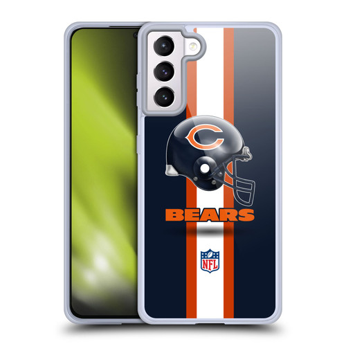 NFL Chicago Bears Logo Helmet Soft Gel Case for Samsung Galaxy S21+ 5G