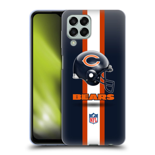 NFL Chicago Bears Logo Helmet Soft Gel Case for Samsung Galaxy M33 (2022)